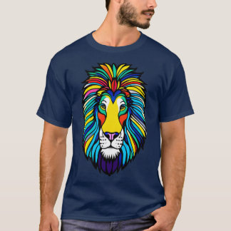 T-shirt Lion de la Fierté arc-en-ciel 4