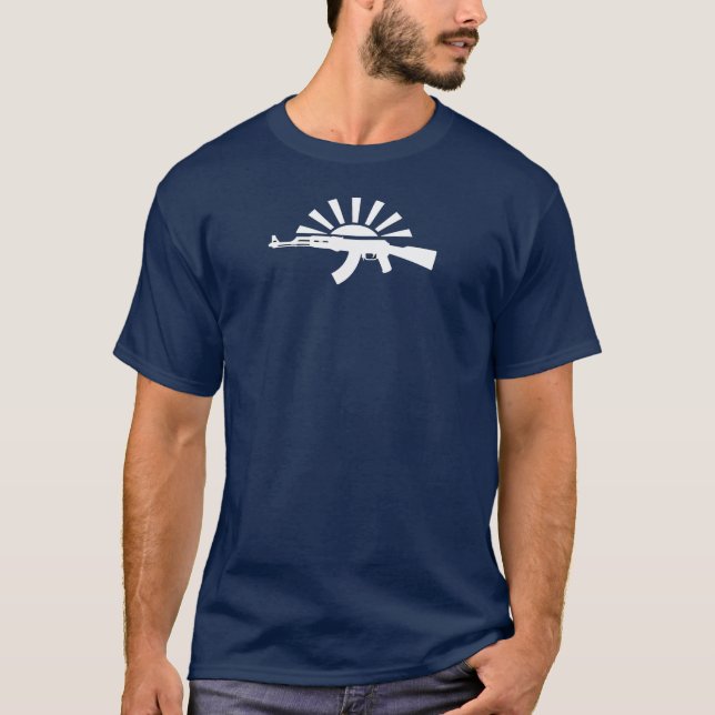 T-shirt Lion de la foi, bleu minuit (Devant)