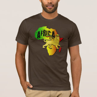 T-shirt Lion de l'Afrique de reggae de lion de Zion