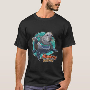 T-shirt Lion De Mer De Californie Et Phoque Du Port Du Pac