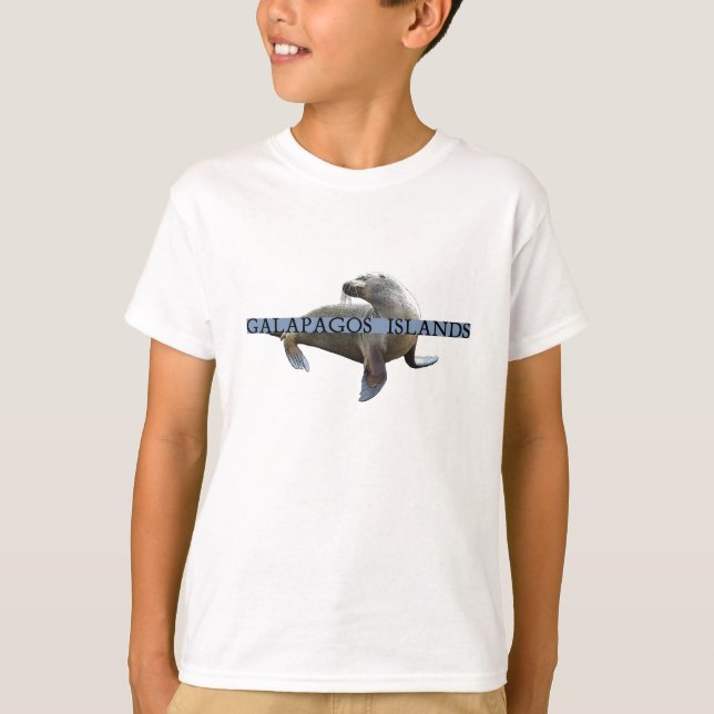 T-shirt Lion de mer des îles Galapagos (Devant)