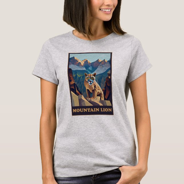 T-shirt Lion de montagne (Devant)