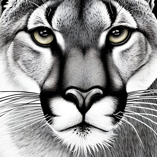 T-shirt Lion de montagne (Créateur téléchargé)