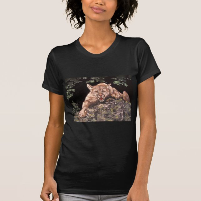 T-shirt Lion de montagne américain (Devant)