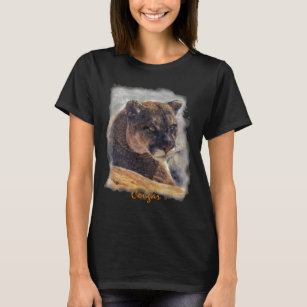 T-shirt Lion de montagne, Big Cat Cougar Portrait sur TShi