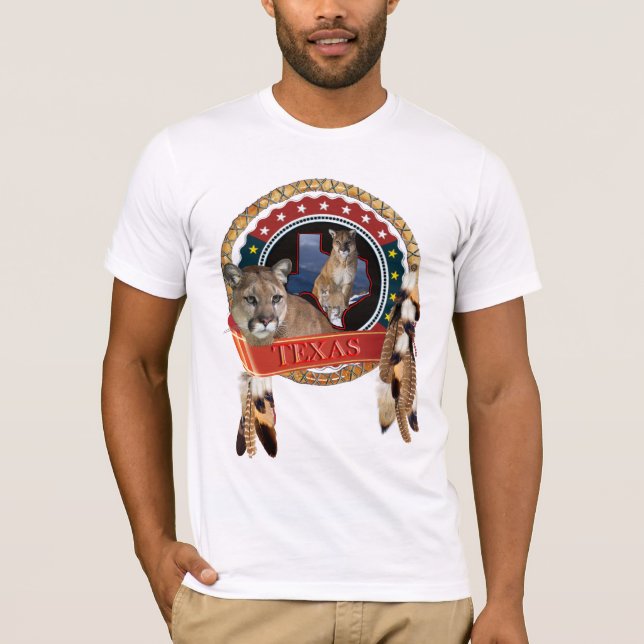 T-shirt Lion de montagne du Texas (Devant)