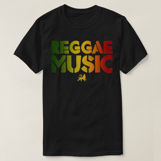 T-shirt Lion De Musique Reggae De Juda Rastafari Rasta Jam (Design devant)