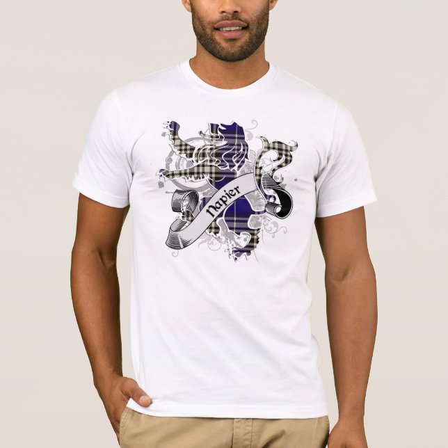 T-shirt Lion de Napier Tartan (Devant)
