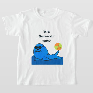 T-shirt Lion de phoque en été