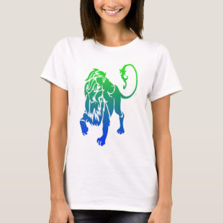 T-shirt lion de pièce en t