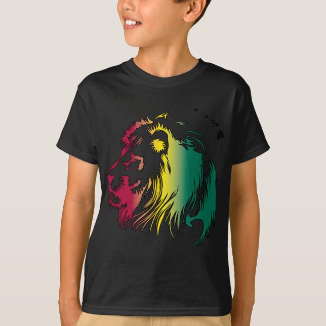 T-shirt Lion de Rasta (Devant)