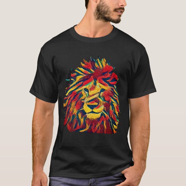 T-shirt Lion de Rasta (Devant)