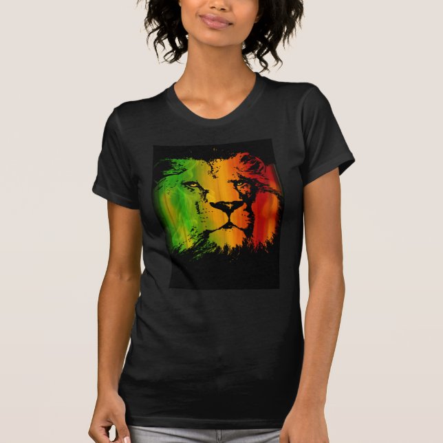 T-shirt Lion de Rasta (Devant)