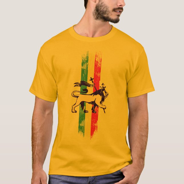 T-shirt Lion de reggae (Devant)