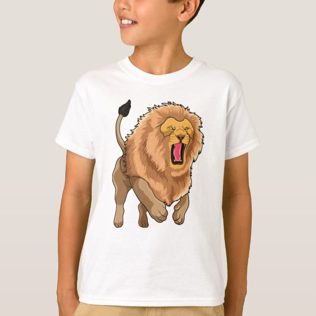 T-shirt Lion de saut (Devant)