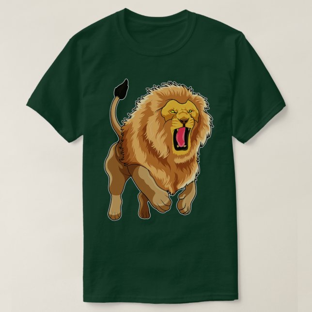 T-shirt Lion de saut (Design devant)