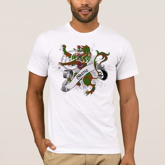 T-shirt Lion de Skene Tartan (Devant)