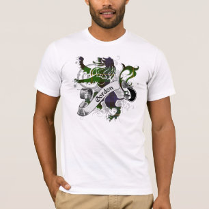 T-shirt Lion de tartan de Gordon