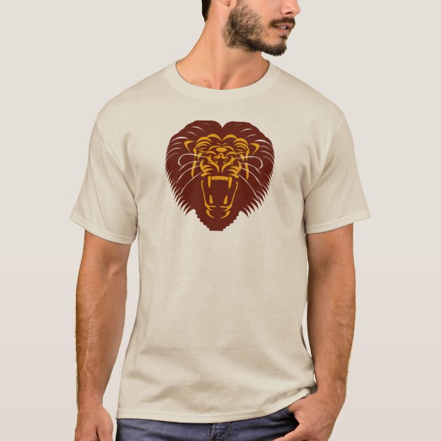 T-shirt lion d'encouragement (Devant)
