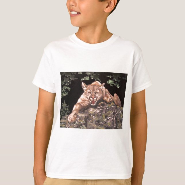 T-shirt Lion des montagnes américaines (Devant)