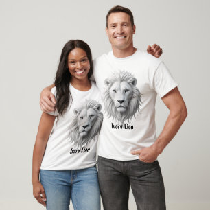 T-shirt Lion d'ivoire