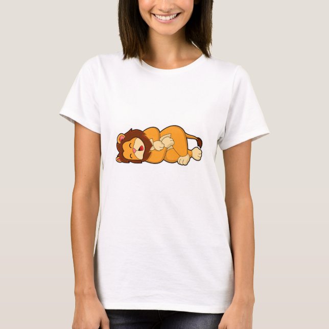 T-shirt Lion dormant (Devant)