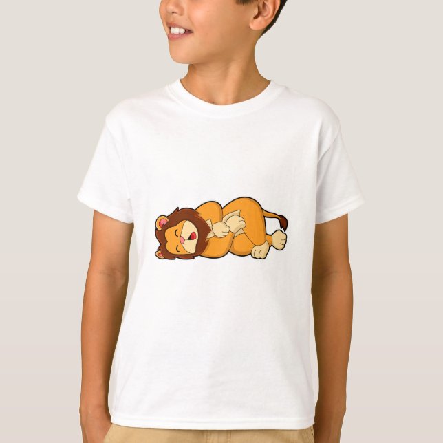 T-shirt Lion dormant (Devant)