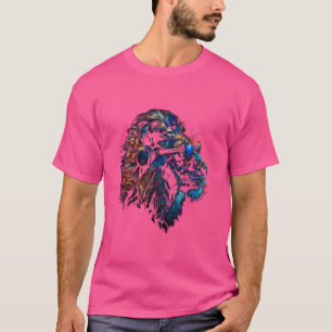 T-shirt Lion Drôle Amoureux D'Animaux Cool Art Graphique R