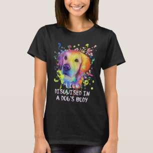 T-shirt Lion Drôle Déguisé Dans Le Corps De Chien Inspiran
