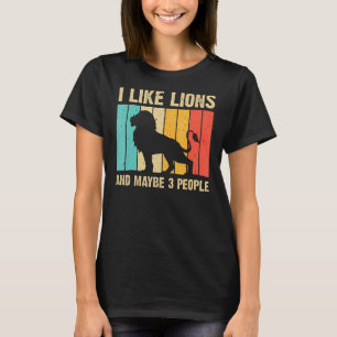 T-shirt Lion Drôle Pour Enfants Hommes Femmes Saf Africain