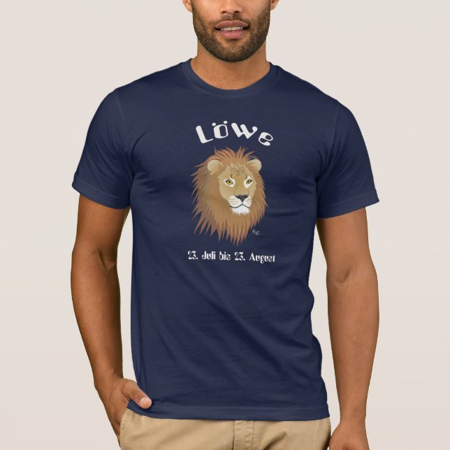 T-shirt Lion du 23 juillet au 22 août (Devant)