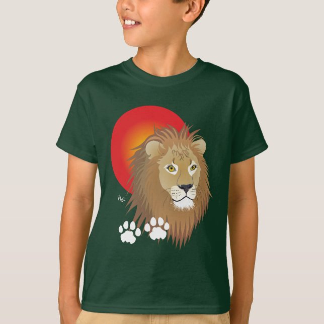 T-shirt Lion du 23 juillet au 22 août (Devant)