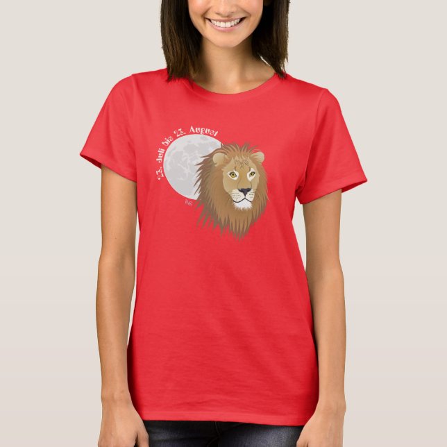 T-shirt Lion du 23 juillet au 22 août (Devant)