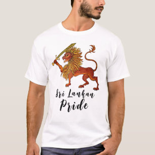 T-shirt Lion du drapeau sri lankais