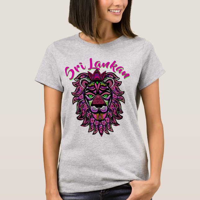 T-shirt Lion du Sri Lanka (Devant)