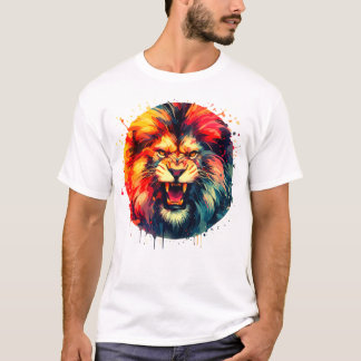 T-shirt Lion en colère