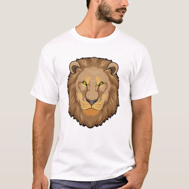 T-shirt Lion en colère (Devant)