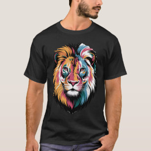 T-shirt Lion en colère T-shirt Lion roi Tee