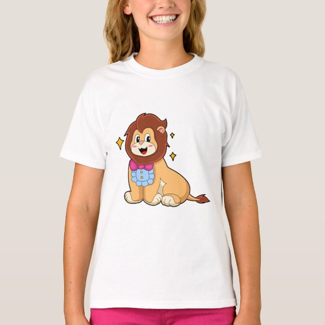 T-shirt Lion en Gentleman avec Cravate.PNG (Devant)