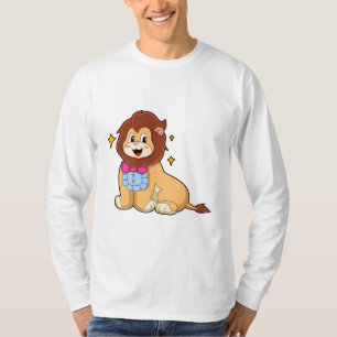 T-shirt Lion en Gentleman avec Cravate.PNG