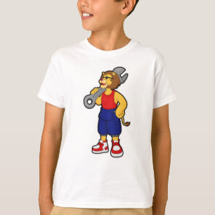 T-shirt Lion en mécanique avec clé