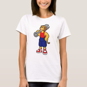T-shirt Lion en mécanique avec clé