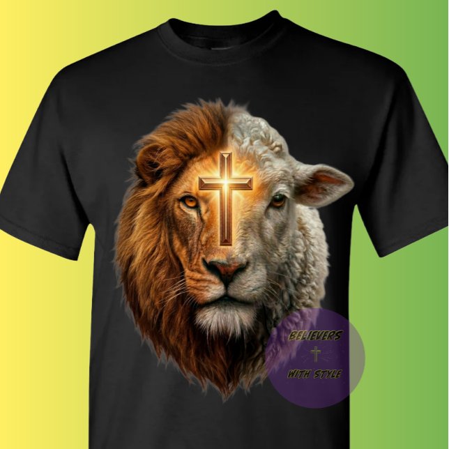 T-shirt Lion et agneau (Créateur téléchargé)