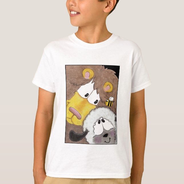 T-shirt Lion et agneau proches (Devant)