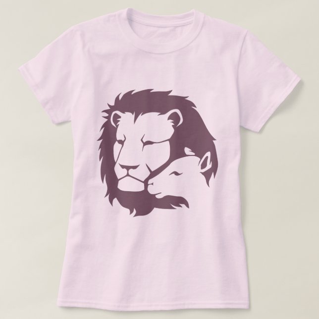 T-shirt Lion et l'agneau (Design devant)