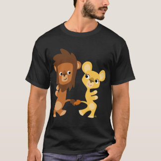 T-shirt Lion et Lionne de dessin animé dansant
