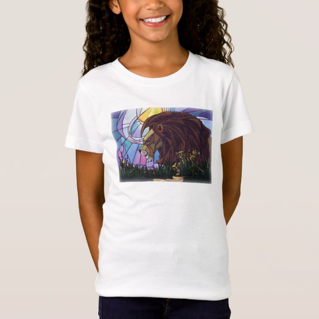 T-Shirt Lion et petits (Devant)