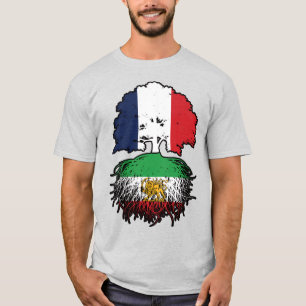 T-shirt Lion et Soleil aux Racines Iraniennes Cultivé en F