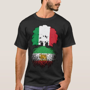 T-shirt Lion et Soleil aux Racines Iraniennes Cultivé en I