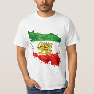 T-Shirt Lion et Soleil d'Iran   Shir o Khorshid pe